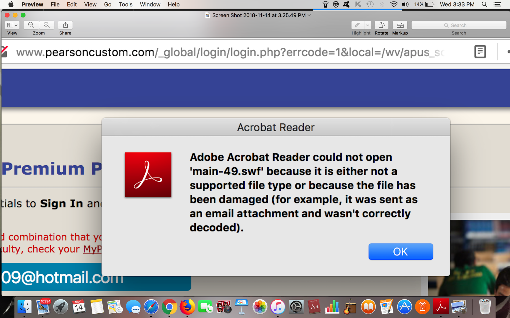 i can t download adobe acrobat reader